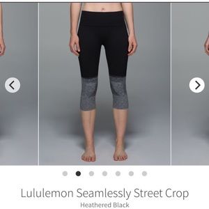 Lululemon seamlessly street crop leggings